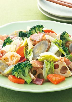冬野菜の柚子こしょう炒め-レシピのメイン写真