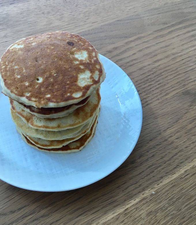 砂糖なしで甘い米粉バナナパンケーキ-レシピのメイン写真