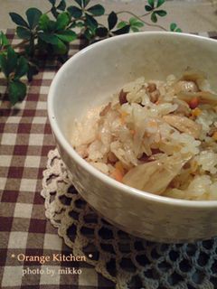 鶏ごぼうの炊き込みごはん-レシピのメイン写真