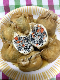 ひじきと鶏挽肉の袋煮-レシピのメイン写真