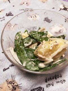 きぬさやとジャガイモの和え物-レシピのメイン写真
