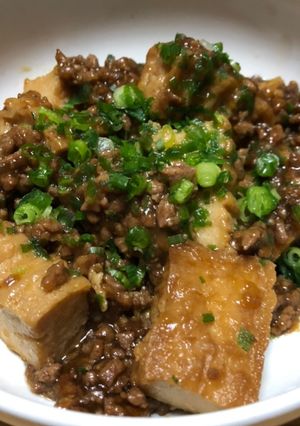 厚揚げとひき肉の炒め煮-レシピのメイン写真