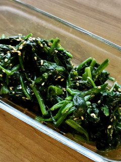 ほうれん草のオイ胡麻和え-レシピのメイン写真