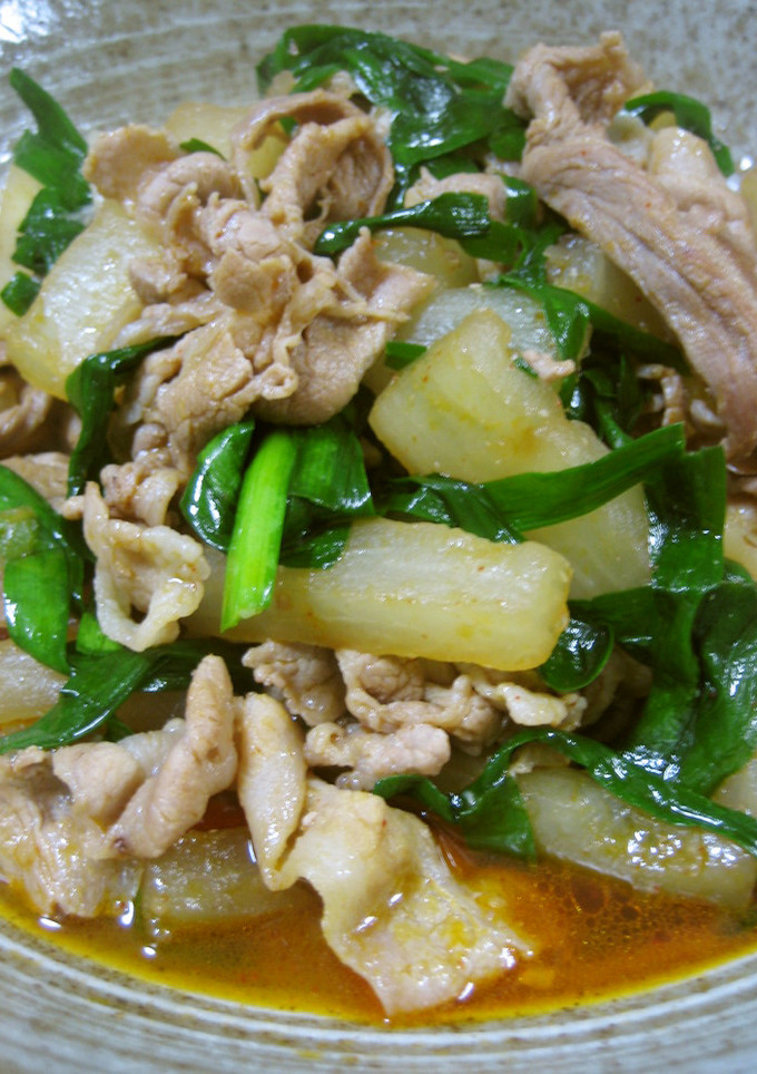 ☆大根と豚肉の韓国風煮♪-レシピのメイン写真