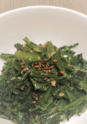 白だしでカンタン春菊のゴマひたし-レシピのメイン写真
