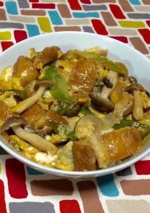 超簡単☆甘辛お稲荷さんの京都名物きつね丼-レシピのメイン写真