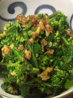 菜の花のクルミ味噌和え-レシピのメイン写真