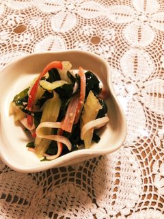 簡単!セロリワカメカニカマ中華風酢の物!-レシピのメイン写真