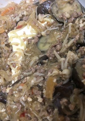麻婆春雨、茄子、豆腐-レシピのメイン写真