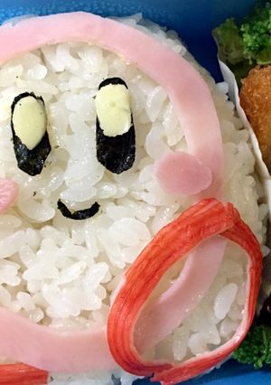 キャラ弁【毛糸カービィ】-レシピのメイン写真