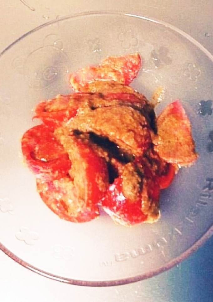 簡単♪美味♪トマトのゴマ和え♪-レシピのメイン写真