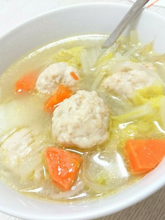 簡単!鶏団子の中華スープ-レシピのメイン写真