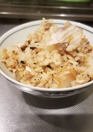 香ばしく、ぶりの香り豊かな釜飯です！-レシピのメイン写真