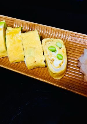 お弁当にも◎枝豆のだし巻き卵-レシピのメイン写真