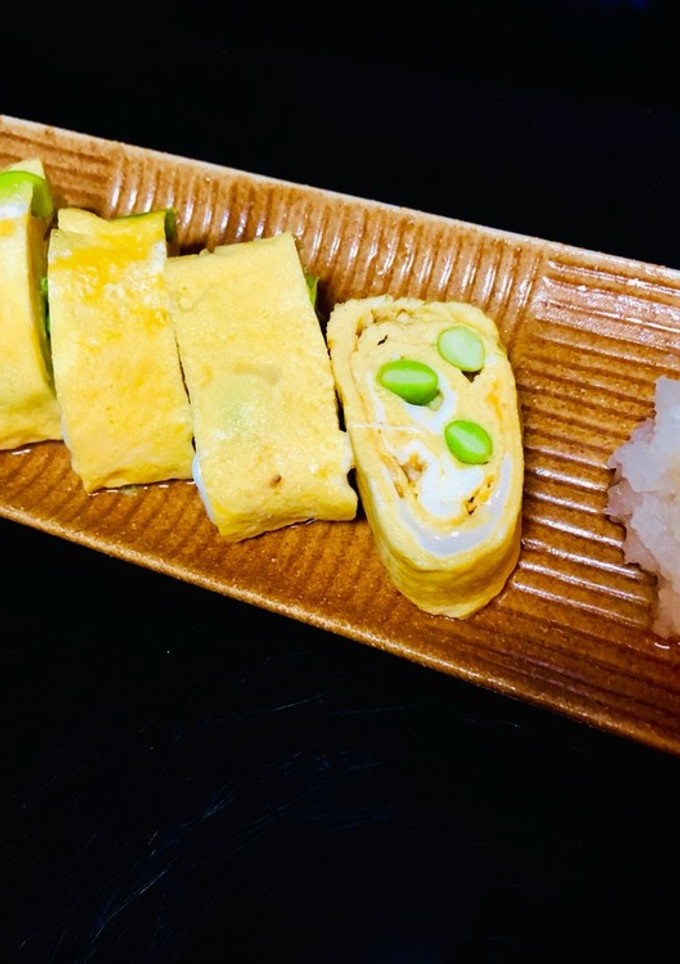 お弁当にも◎枝豆のだし巻き卵-レシピのメイン写真