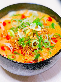牛乳で坦々風うどん♡-レシピのメイン写真