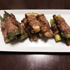 รูปของ 簡単♪牛肉巻き3種