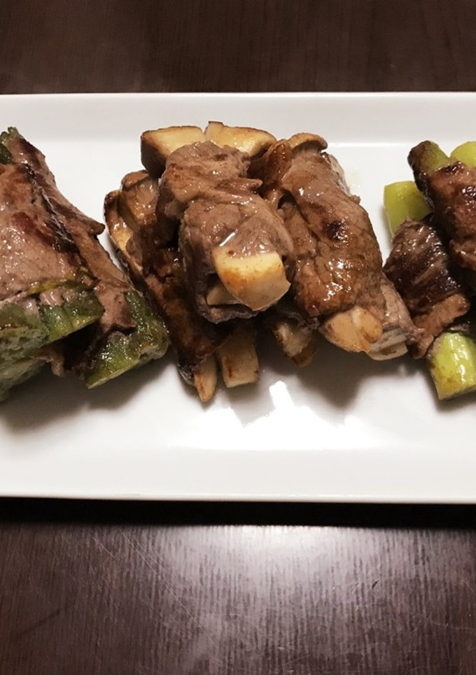 簡単♪牛肉巻き3種-レシピのメイン写真