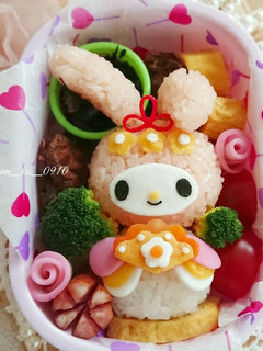 キャラ弁☆マイメロちゃんのひな祭り弁当-レシピのメイン写真