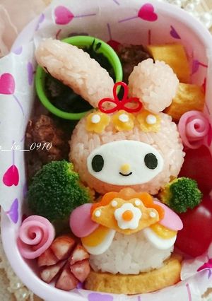キャラ弁☆マイメロちゃんのひな祭り弁当-レシピのメイン写真