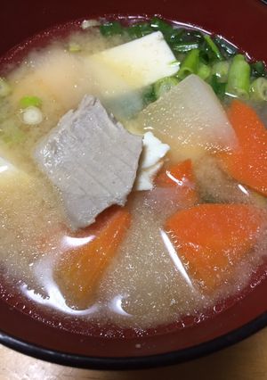 残った刺身で味噌汁-レシピのメイン写真