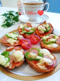 バゲットで☆ピザトースト-レシピのメイン写真