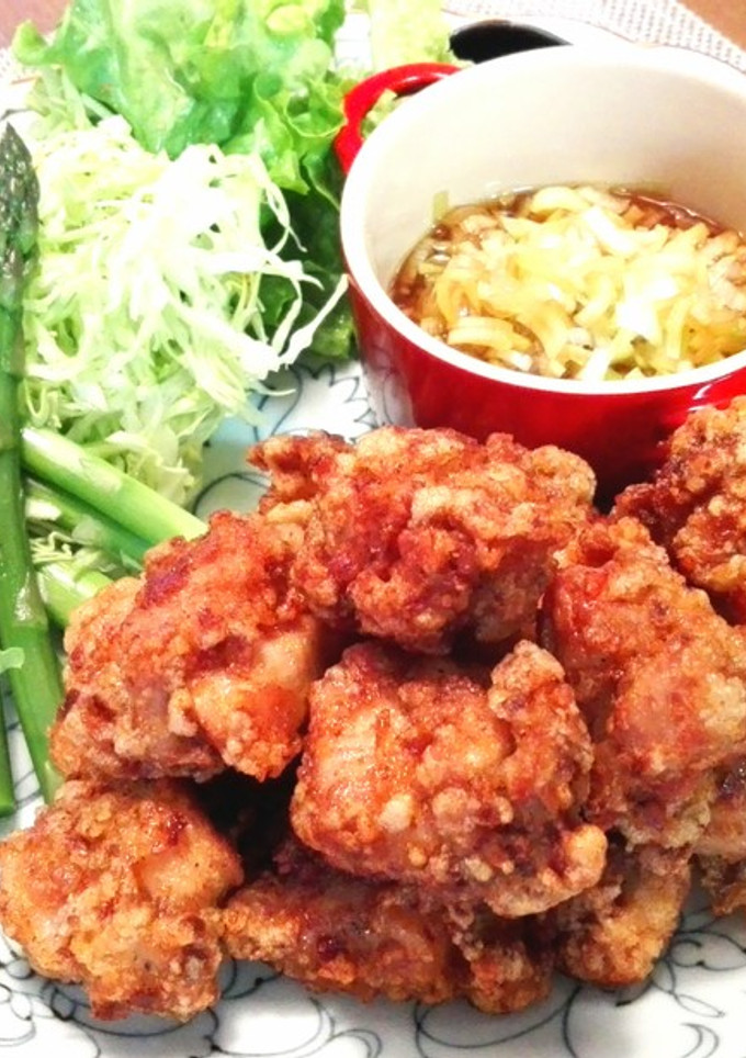鰹節で旨パリ！鶏の唐揚げネギソース-レシピのメイン写真