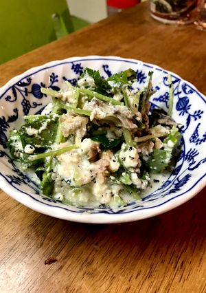 美肌のための三つ葉とお豆腐のサラダ-レシピのメイン写真