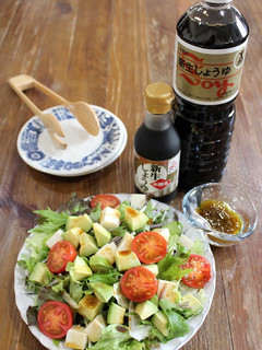 アボカド豆腐サラダわさび醤油ドレッシング-レシピのメイン写真