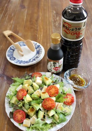 アボカド豆腐サラダわさび醤油ドレッシング-レシピのメイン写真