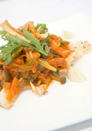 野菜たっぷりおこげご飯のトマトソースかけ-レシピのメイン写真