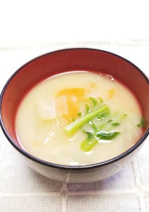 ☆酒粕を♪いつものお味噌汁に入れて☆-レシピのメイン写真