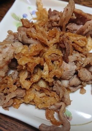豚肩ロースと揚げのハニーソイソース炒め-レシピのメイン写真