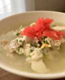 糖質制限★お出汁と鶏のたまご麺