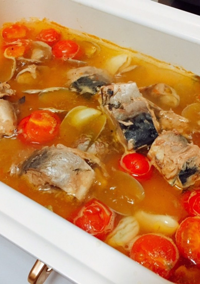 鯖の水煮缶とあさりで即席アクアパッツァ！-レシピのメイン写真