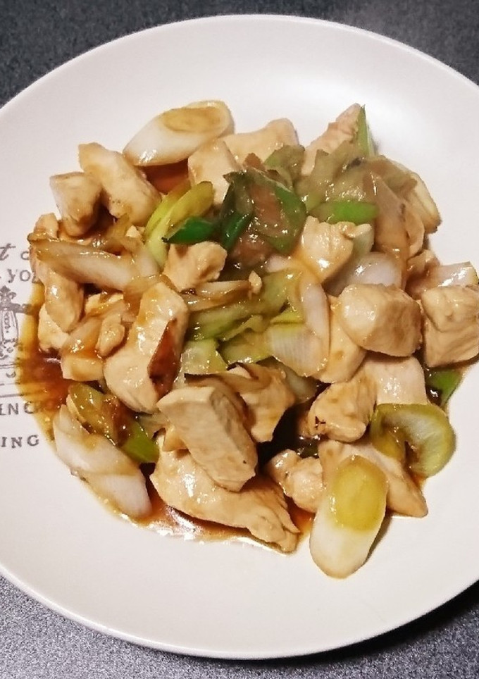 楽々♪鶏胸肉と長ネギのしょうが焼き♪-レシピのメイン写真