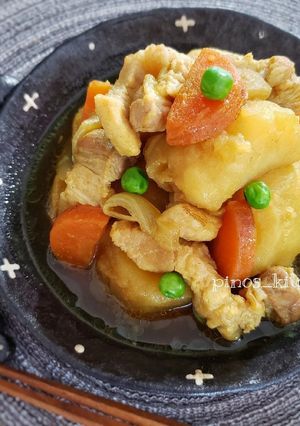 お腹満足♪ごろっとカレー風肉じゃが-レシピのメイン写真