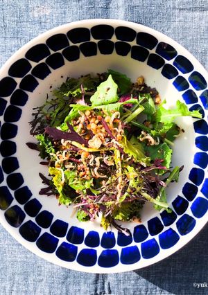 プチヴェールと紫水菜の香味サラダ-レシピのメイン写真