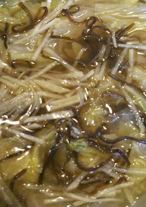 生姜たっぷり！白菜と塩昆布のズープ-レシピのメイン写真