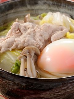 豚肉と白菜の温たまうどん-レシピのメイン写真