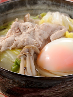 豚肉と白菜の温たまうどん-レシピのメイン写真