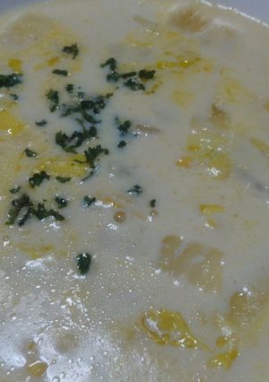 ひとり分の白菜だけの豆乳クリームスープ-レシピのメイン写真