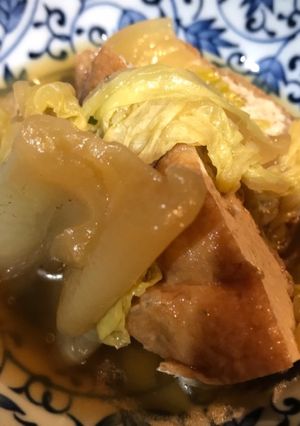素朴な味♡白菜と厚揚げの煮物-レシピのメイン写真