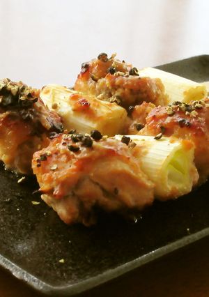 鶏もも肉と白ねぎの焼き鳥≪特製味噌だれ≫-レシピのメイン写真