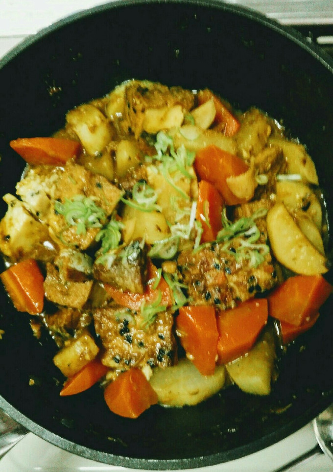 サバ味噌煮缶活用☆大根&厚揚のカレー煮-レシピのメイン写真