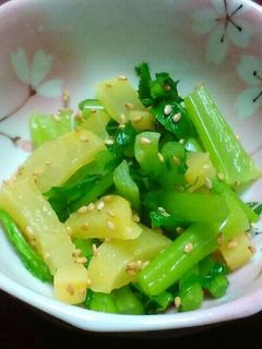 大根の葉と沢庵の和え物-レシピのメイン写真