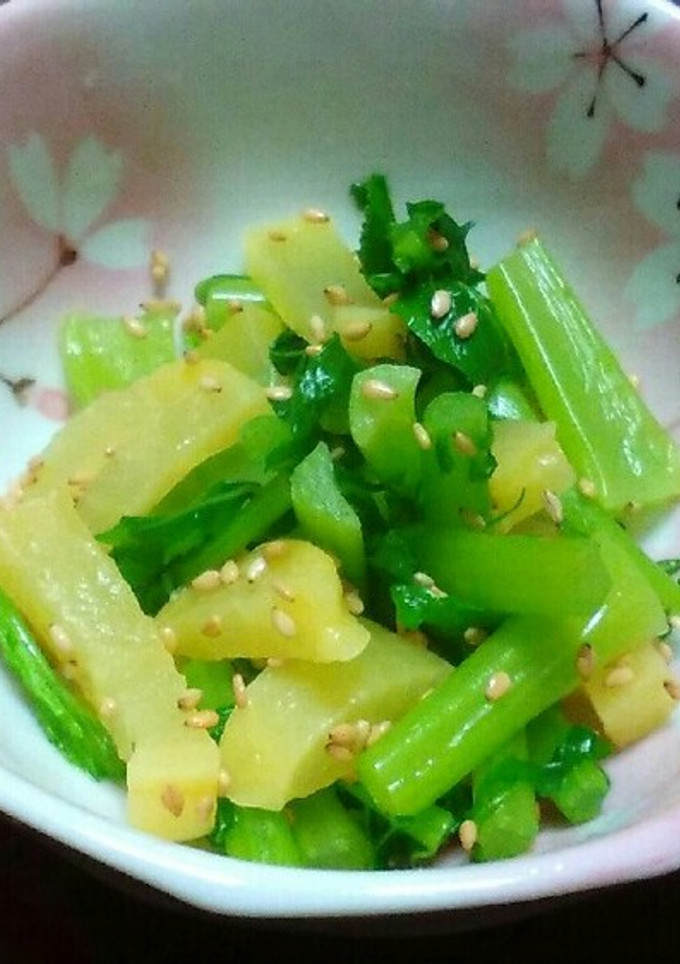大根の葉と沢庵の和え物-レシピのメイン写真