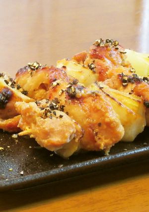 鶏もも肉と玉ねぎの焼き鳥≪特製味噌だれ≫-レシピのメイン写真