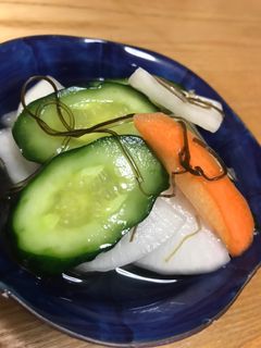 白だしで簡単浅漬け☆さっぱり野菜のお漬物-レシピのメイン写真