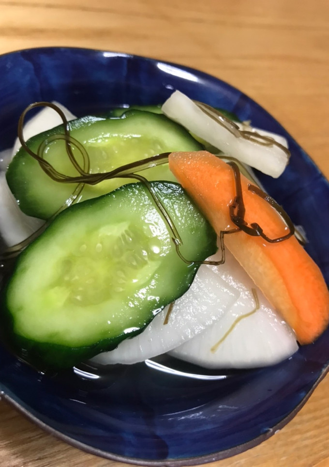 白だしで簡単浅漬け☆さっぱり野菜のお漬物-レシピのメイン写真
